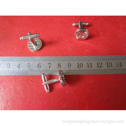 Custom Made Nickle Shiny Color Metal Jewelry Cufflink